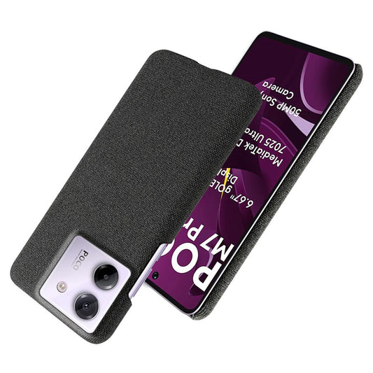 Xiaomi Poco M7 Pro 5G Cloth Texture Anti-Scratch Protective PC Case
