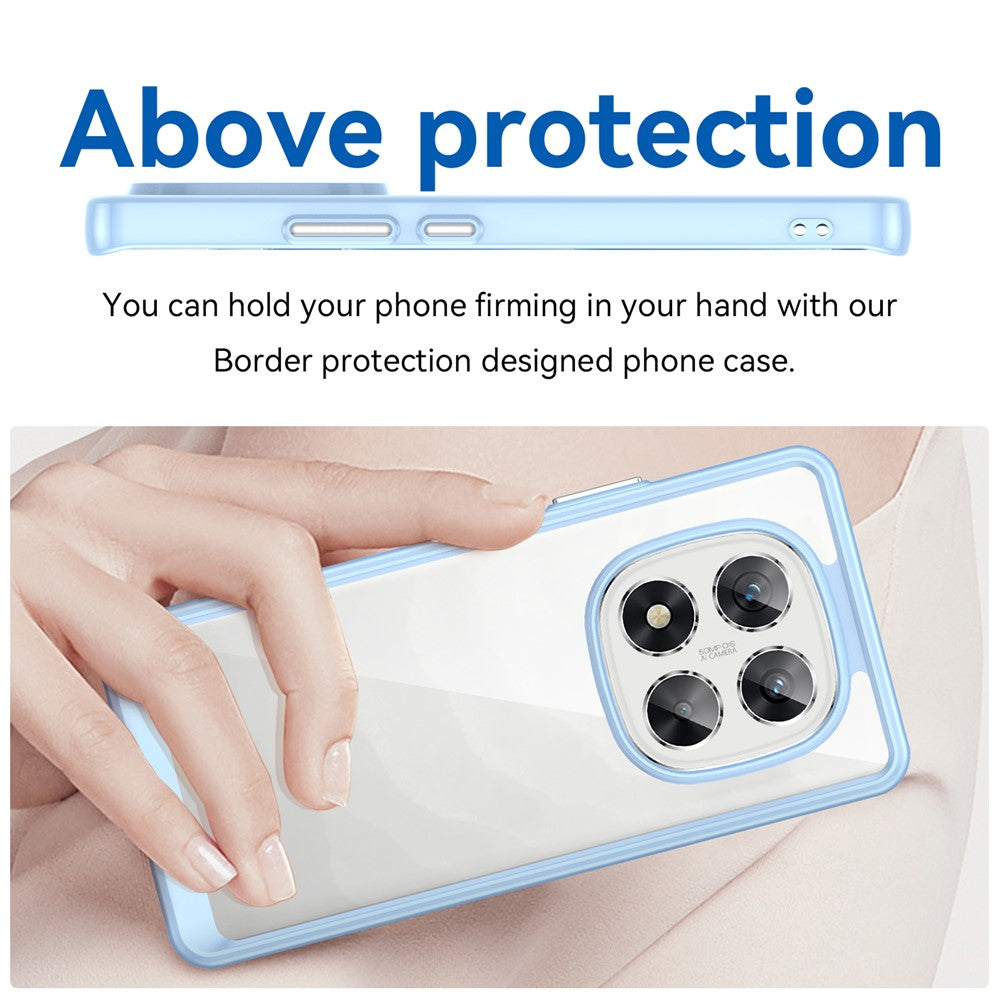 Xiaomi Redmi Note 14 Pro 5G / Poco X7 5G Clear Protective Case with TPU + Acrylic Reinforcement