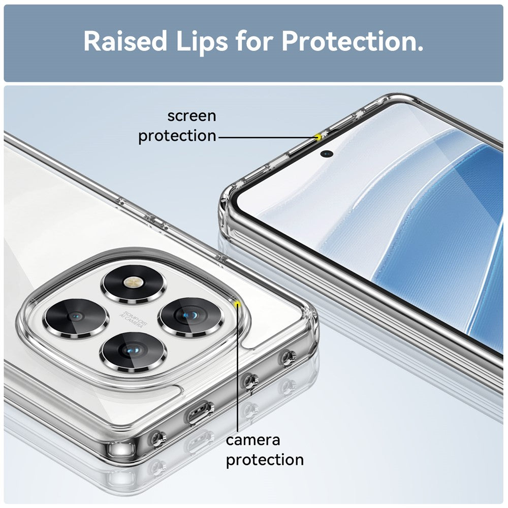 Xiaomi Redmi Note 14 Pro 5G / Poco X7 5G Clear Protective Case with TPU + Acrylic Reinforcement
