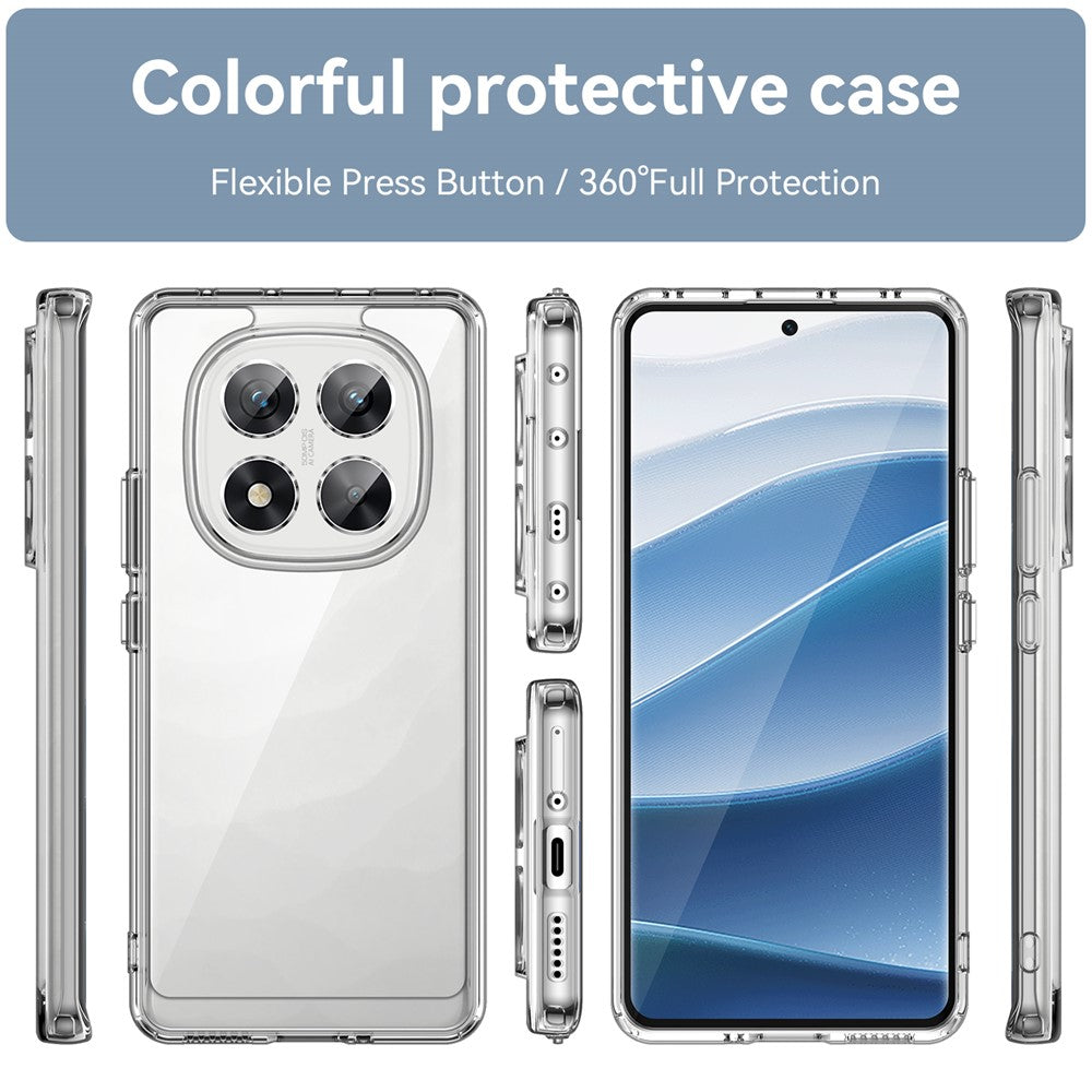 Xiaomi Redmi Note 14 Pro 5G / Poco X7 5G Clear Protective Case with TPU + Acrylic Reinforcement