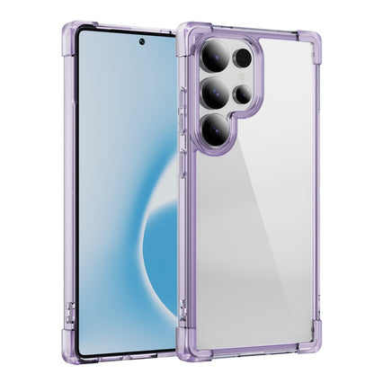Samsung Galaxy S25 Ultra Clear TPU + Acrylic Case with Reinforced Corners - Transparent Pink