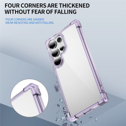 Samsung Galaxy S25 Ultra Clear TPU + Acrylic Case with Reinforced Corners - Transparent Pink