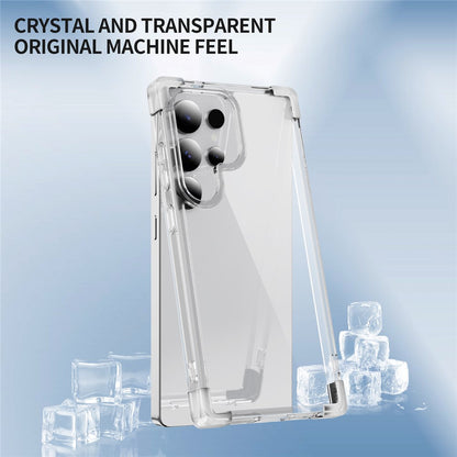 Samsung Galaxy S25 Ultra Clear TPU + Acrylic Case with Reinforced Corners - Transparent Pink