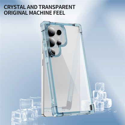 Samsung Galaxy S25 Ultra Clear TPU + Acrylic Case with Reinforced Corners - Transparent Pink