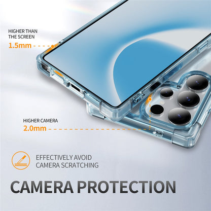 Samsung Galaxy S25 Ultra Clear TPU + Acrylic Case with Reinforced Corners - Transparent Pink