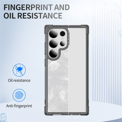 Samsung Galaxy S25 Ultra Clear TPU + Acrylic Case with Reinforced Corners - Transparent Pink