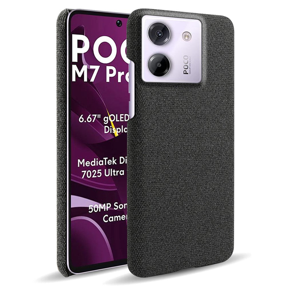 Xiaomi Poco M7 Pro 5G Cloth Texture Anti-Scratch Protective PC Case