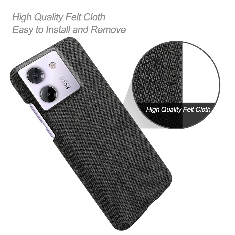 Xiaomi Poco M7 Pro 5G Cloth Texture Anti-Scratch Protective PC Case