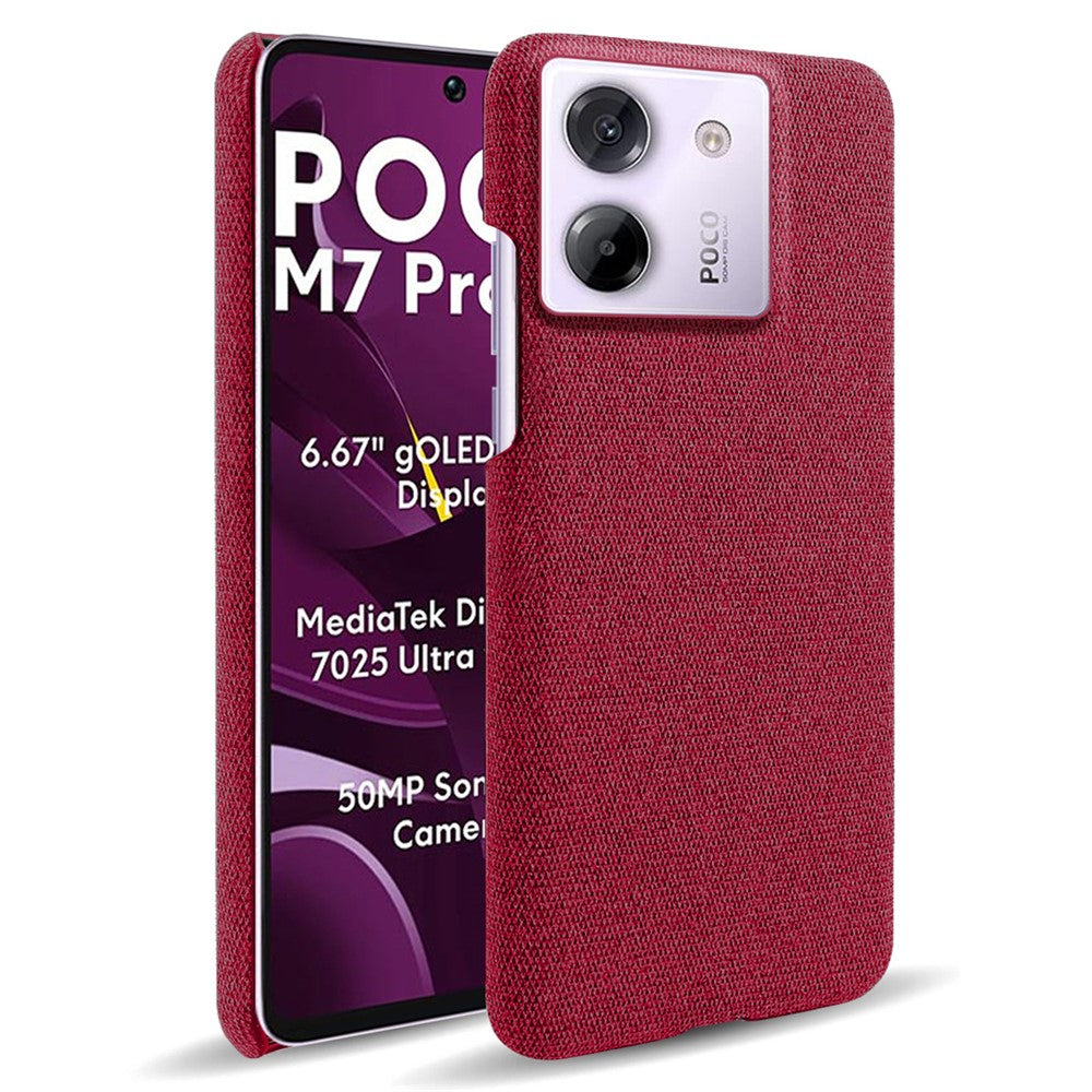 Xiaomi Poco M7 Pro 5G Cloth Texture Anti-Scratch Protective PC Case