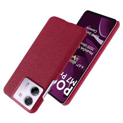 Xiaomi Poco M7 Pro 5G Cloth Texture Anti-Scratch Protective PC Case