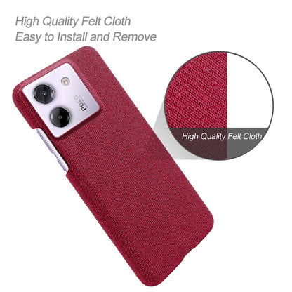 Xiaomi Poco M7 Pro 5G Cloth Texture Anti-Scratch Protective PC Case