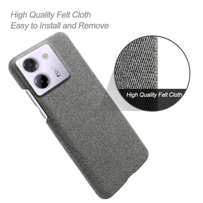 Xiaomi Poco M7 Pro 5G Cloth Texture Anti-Scratch Protective PC Case