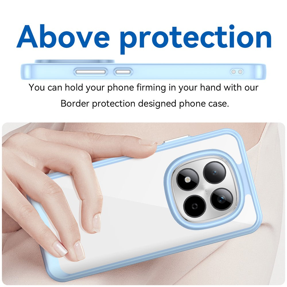 Xiaomi Redmi Note 15 Pro 5G Clear Protective Case with TPU + Acrylic Reinforcement