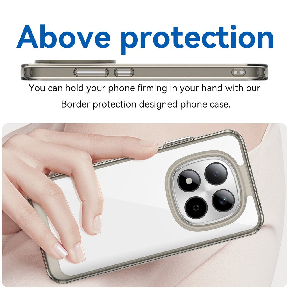 Xiaomi Redmi Note 15 Pro 5G Clear Protective Case with TPU + Acrylic Reinforcement
