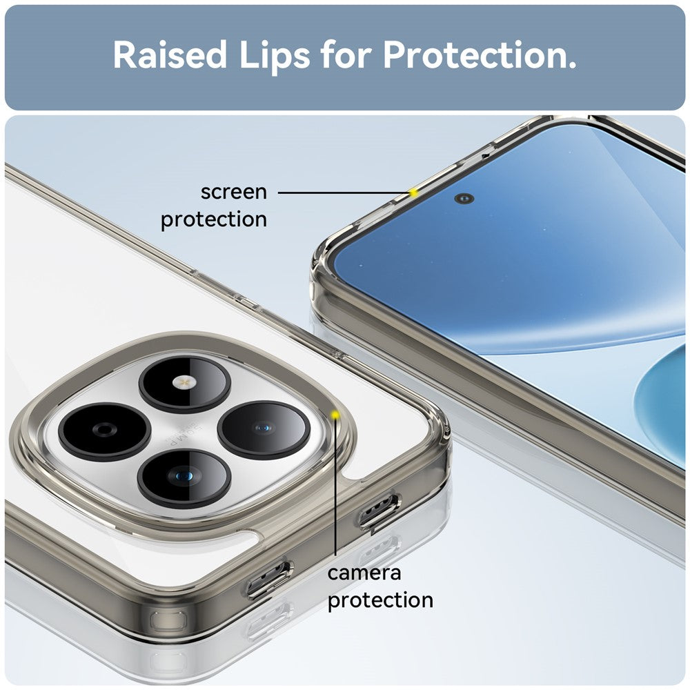 Xiaomi Redmi Note 15 Pro 5G Clear Protective Case with TPU + Acrylic Reinforcement