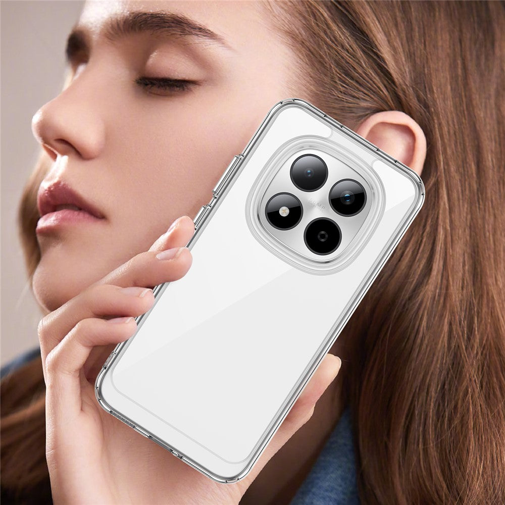 Xiaomi Redmi Note 15 Pro 5G Clear Protective Case with TPU + Acrylic Reinforcement