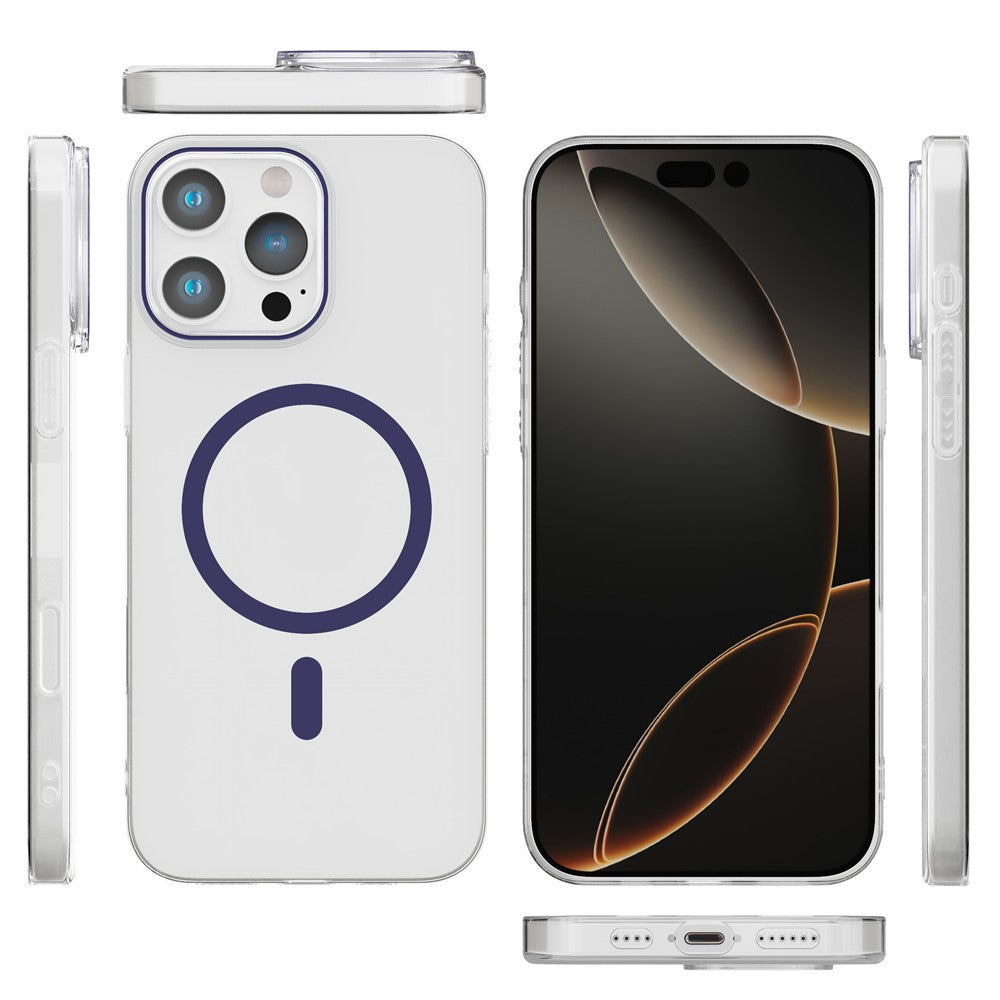 Milky White Magnetic Ring Case for iPhone 16 Pro Max