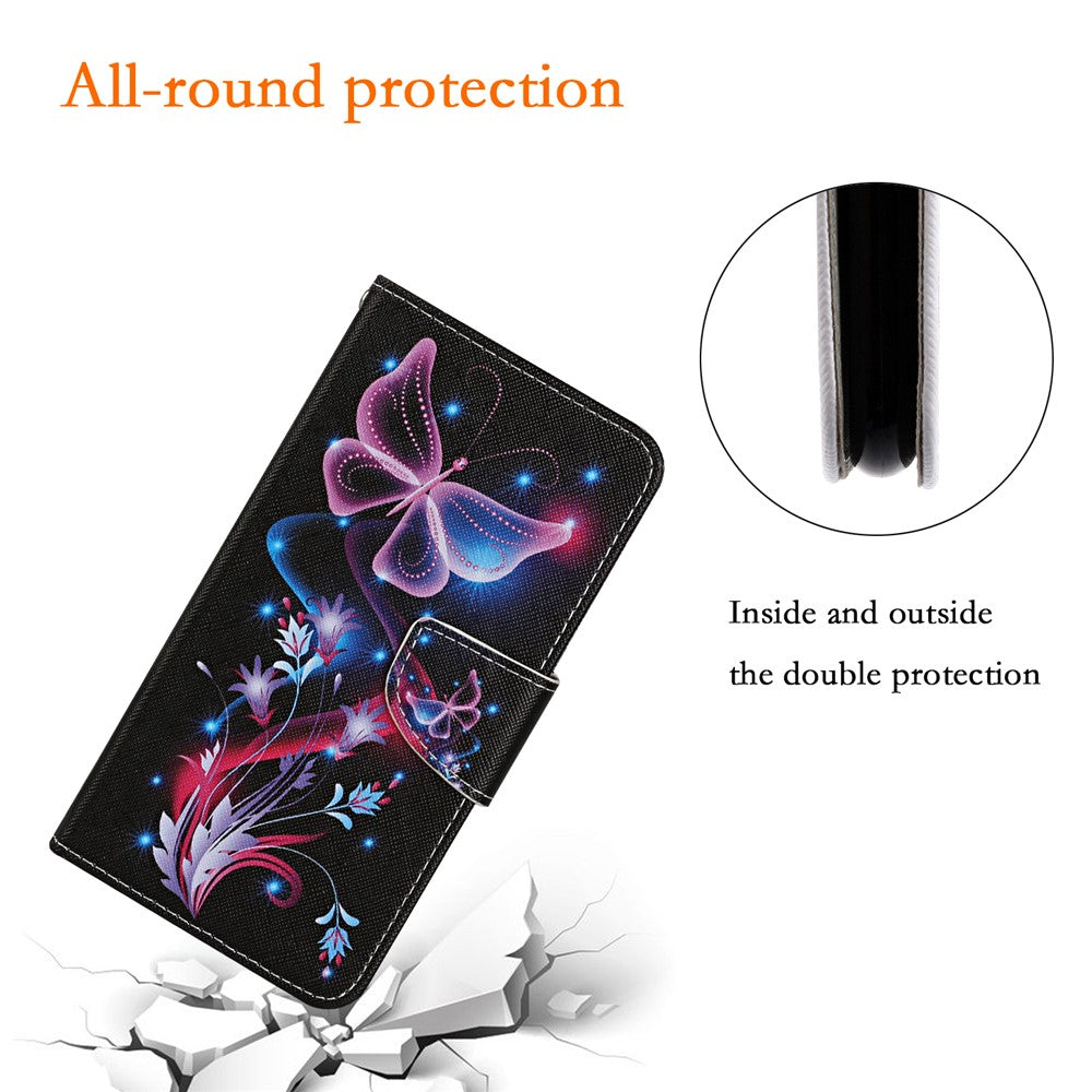 Xiaomi Redmi Note 15 Pro 4G Theme PU Leather Folio Case with Wrist Strap