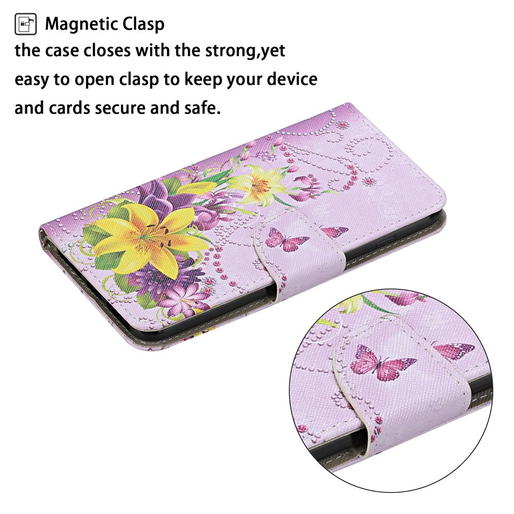 Xiaomi Redmi Note 15 Pro 4G Theme PU Leather Folio Case with Wrist Strap