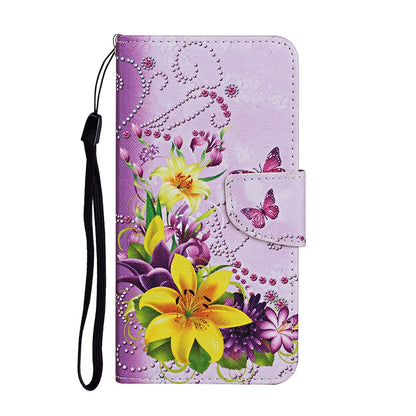 Xiaomi Redmi Note 15 Pro 4G Theme PU Leather Folio Case with Wrist Strap