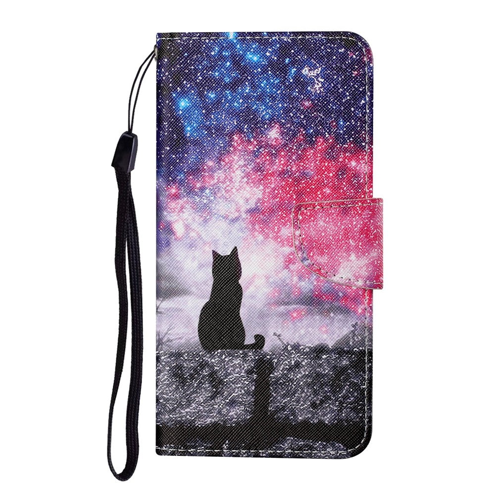 Xiaomi Redmi Note 15 Pro 4G Theme PU Leather Folio Case with Wrist Strap