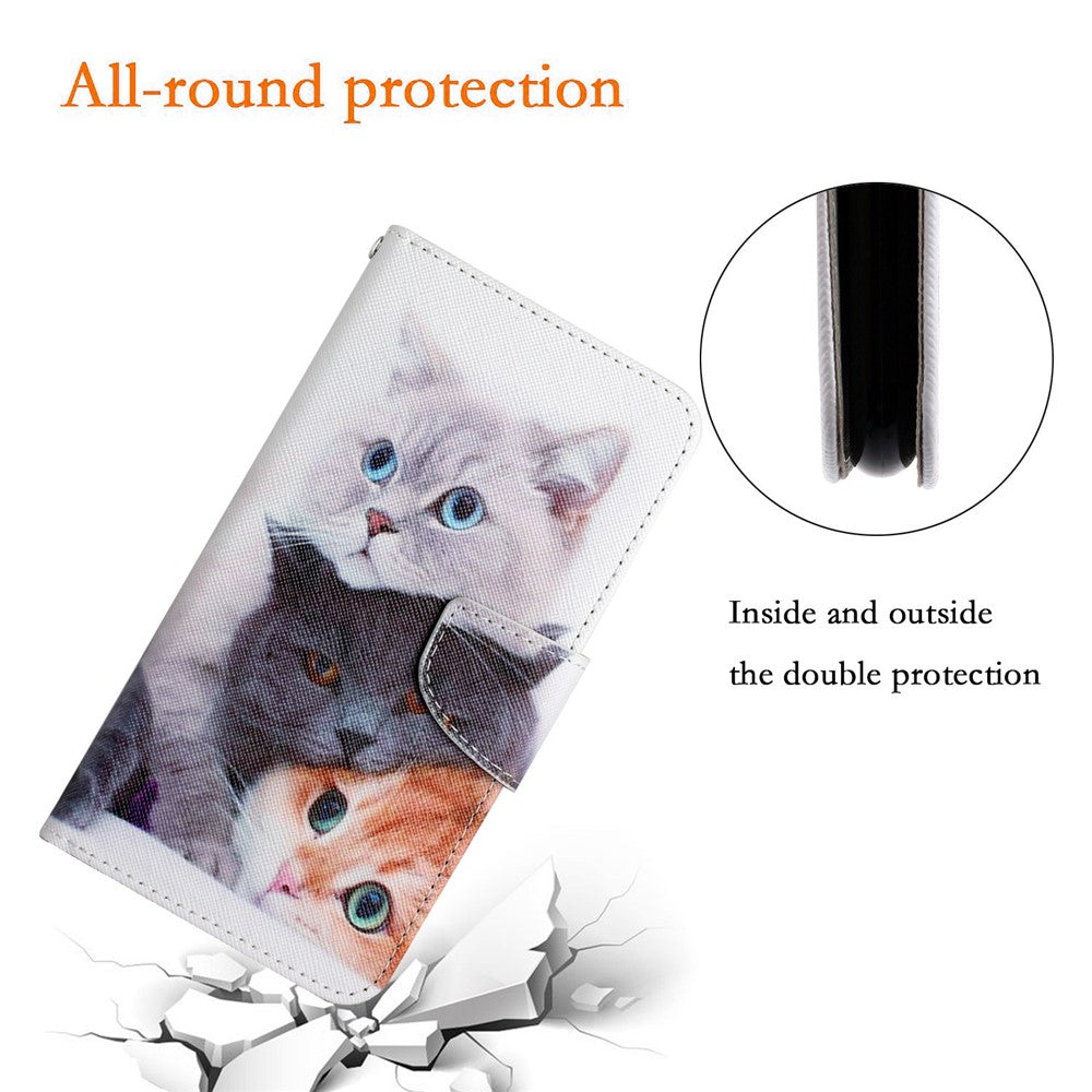 Xiaomi Redmi Note 15 Pro 4G Theme PU Leather Folio Case with Wrist Strap