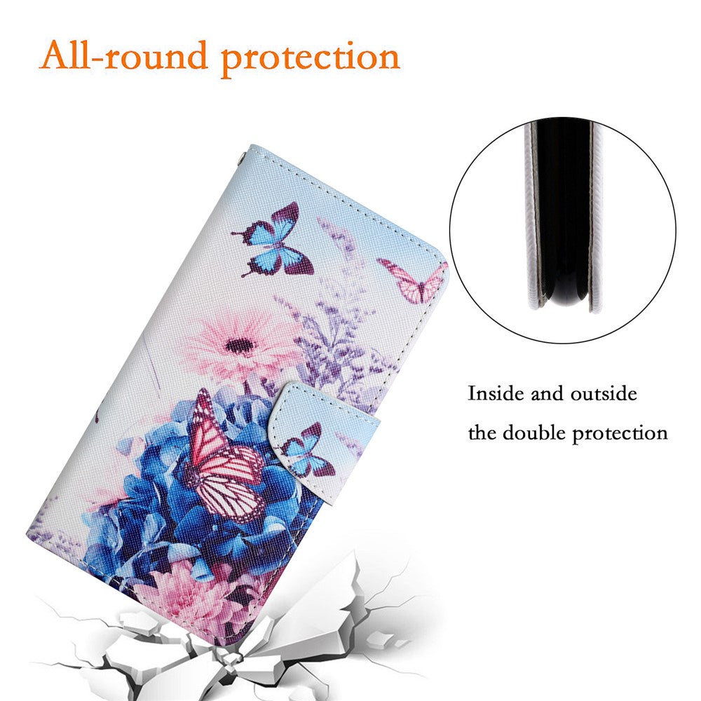 Xiaomi Redmi Note 15 Pro 4G Theme PU Leather Folio Case with Wrist Strap