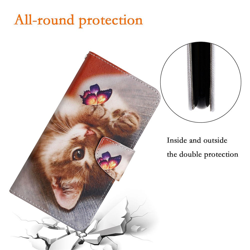 Xiaomi Redmi Note 15 Pro 4G Theme PU Leather Folio Case with Wrist Strap
