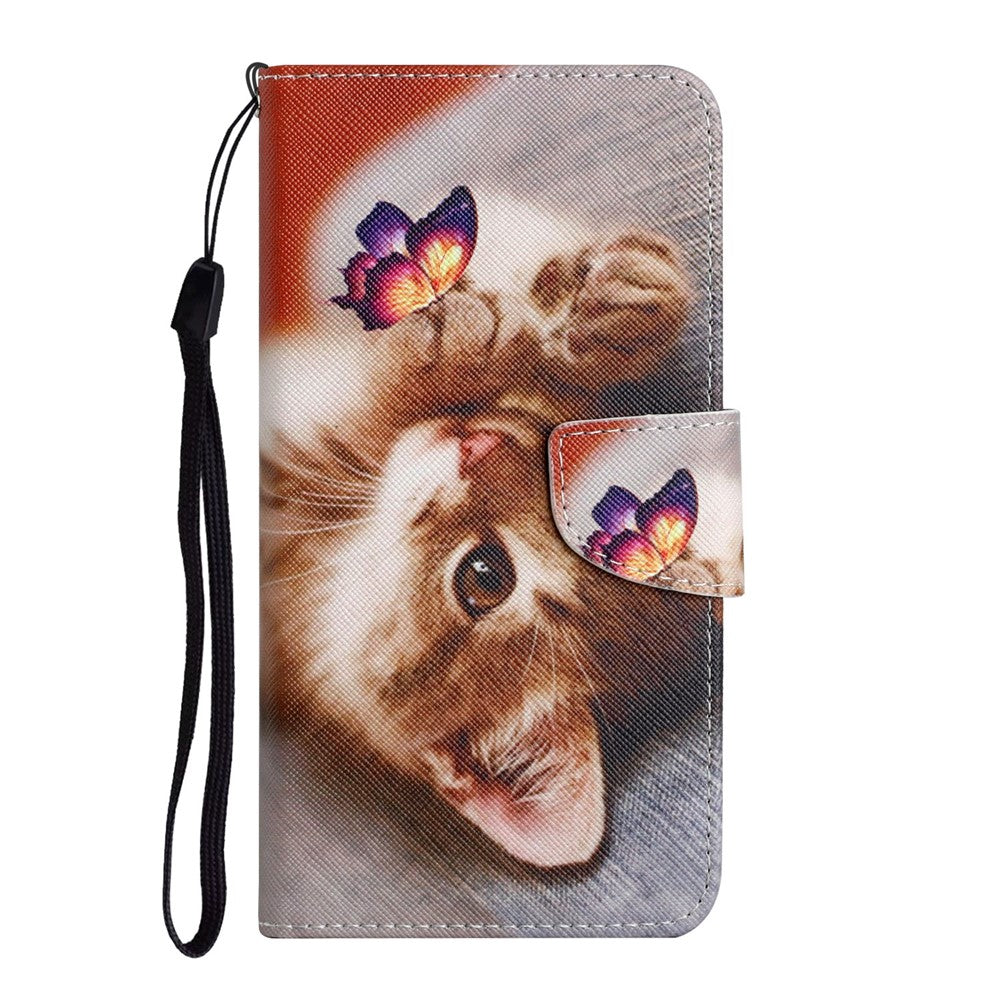 Xiaomi Redmi Note 15 Pro 4G Theme PU Leather Folio Case with Wrist Strap
