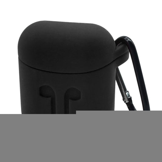 Portable Wireless Bluetooth Earphone Silicone Protective Box Anti-lost Dropproof Storage Bag with Hook for Apple AirPods 1/2